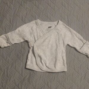 Gray Long Sleeve Tee Casual Cotton​​